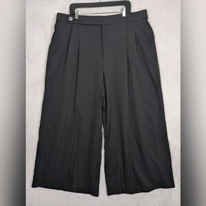 NWT Cider Dress Pants Women 4XL Black Wide Leg Pleated Classic Career Office